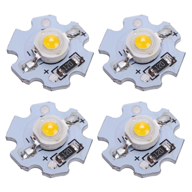 LAFGUR 25Pcs High Power LED Chip AXD-0.5W-5V UV Purple LED Lamp Beads W/Aluminum Base