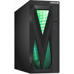 AQVIN Infinitylite RGB PC Tour ~ Intel Core i7 Processeur jusqu'à 4,0GHz ~ 16GB DDR4 RAM ~ 256GB NVMe SSD ~ WiFi, Windows 11 Pro