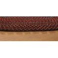 thumbnail image 4 of Rhody Rug Katie Tapis Ovale Tressé Intérieur-Extérieur, Bordeaux, 2 Pieds x 3 Pieds, Réversible, Lavage des Mains, 4 of 6