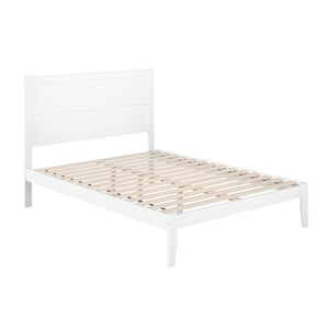 AFI NoHo Jumeau XL Lit plate-forme en bois massif en blanc