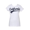 thumbnail image 1 of Cali T-Shirt à Manches Courtes pour Femmes Cali Pride - Bannière Fornie - Blanc 2X-Grand, 1 of 1