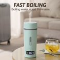 thumbnail image 4 of Mini Electric Kettle, Portable Electric Kettle for Boiling Water, 350ml Stainless Steel Leak Proof Personal Hot Water Boiler with 4 Variable Presets Keep Warm Function for Travel, 4 of 7