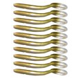 thumbnail image 1 of QualitChoice 10 Pcs Leurres Souples Petits PVC Anguille Leurre de Pêche Vif Attirail Accessoires pour Poisson Eau Salée Eau Douce Mer Poisson-Chat Équipement Or Or, 1 of 6