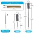 thumbnail image 2 of Telescopic Duster with Extra Long Handle, 78 To 245 cm Stainless Steel Washable Dust Mop with Foldable Microfiber Brush Head To Remove Dust and Cobwebs, 2 of 5