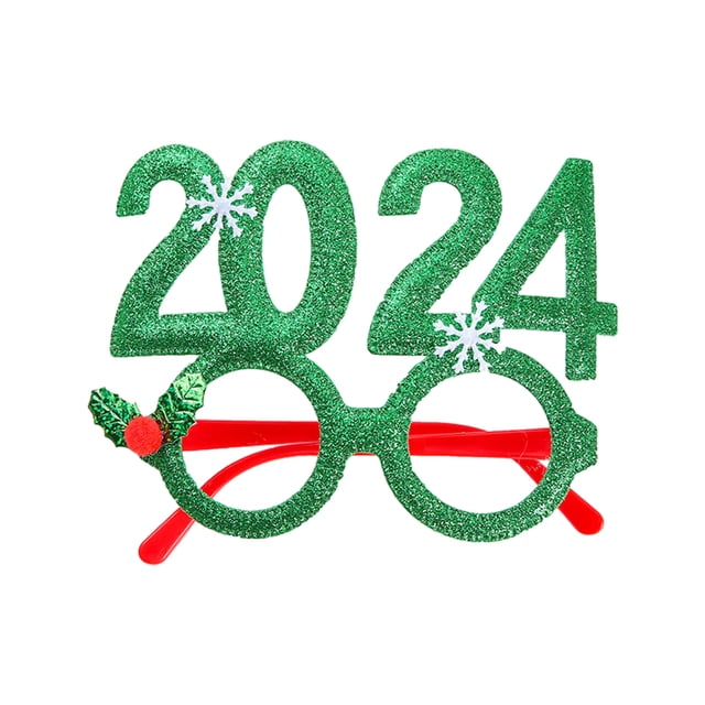 Unatoiry Wide Applications Versatile 2024 Glasses Frame For Any Occasion Universal Size Party Supplies green 1Set