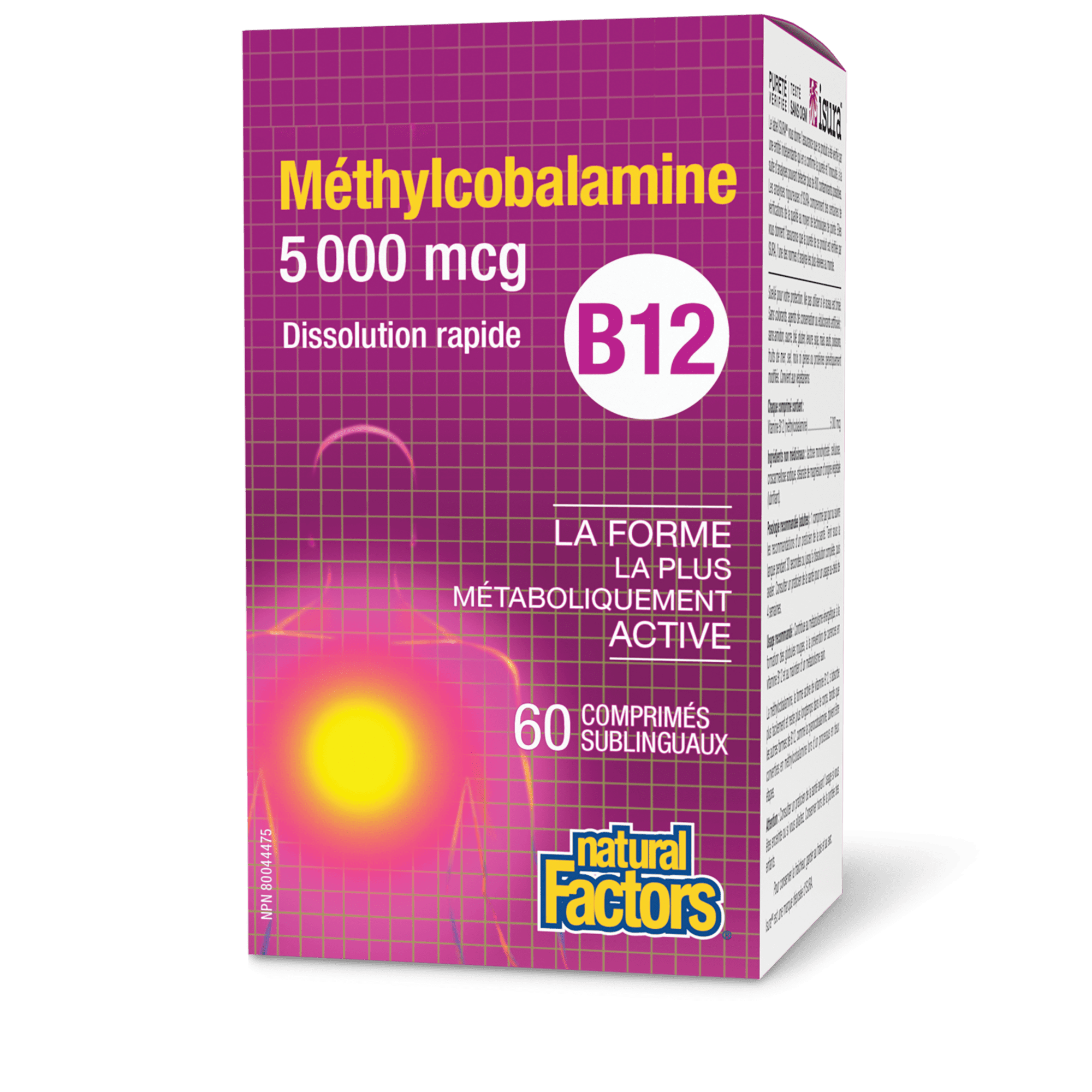 Natural Factors B12 Methylcobalamin 5000 Mcg 60 Sublingual Tablets 60 Sublingual Tablets