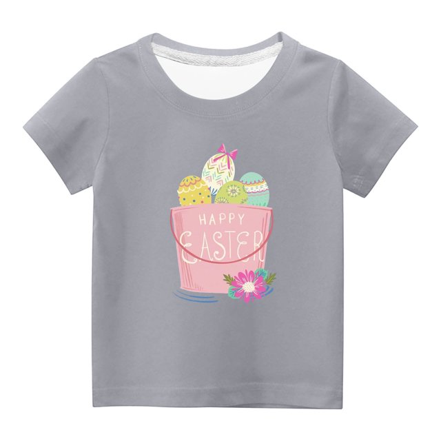 Chandails pour Filles Tout-Petits Enfants Garçons Filles Mignon Col Rond Imprimé Manches Courtes Haut