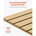 thumbnail image 3 of VEVOR 4 x 4 ft SlatWall Paneling MDF Natural Garage Slatwall with Modular Design, 3 of 9