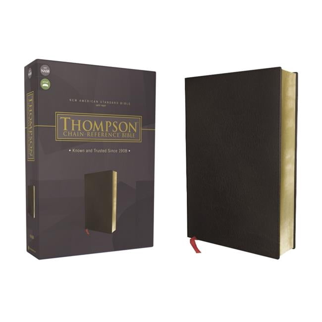 Zondervan 256172 Chaîne Thompson 1977 NASA - Bible de Référence - Cuir Reconstitué Noir