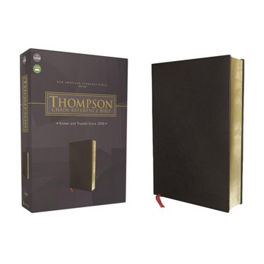 Zondervan 256172 Chaîne Thompson 1977 NASA - Bible de Référence - Cuir Reconstitué Noir
