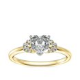 thumbnail image 1 of 0.65 T.C.W Heart Shape Natural Diamond Latest Design Solitaire Wedding Ring for Ladies Solid 14K Yellow Gold Size 8, 1 of 6