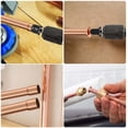 thumbnail image 4 of Swaging Tool Drill Bit Set 5 Flare Expanders Or 6 Pipe Expanders 1/4-Inch Hex Shank HVAC Tool Copper Pipe Bits, 4 of 5