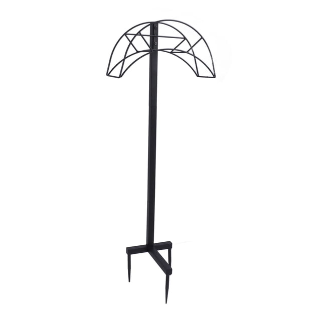 Heavy Duty Detachable Garden Hose Holder For Freestanding Water Hose Storage Stand Rack, Stable And Durable Iron Hose Hanger