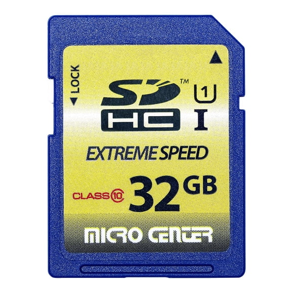 32Gb Class 10 Sdhc Flash Memory Card Full Size Sd Card Ush-I U1 Trail Camera Memory Card By Micro Center
