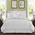 thumbnail image 1 of JML 8-Piece Quilted Diamond Bed in a Bag, Twin, White, 1 of 5