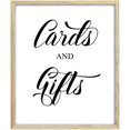 thumbnail image 1 of Cards And Gifts Wedding Dcor Sign, Calligraphy Party Print Wedding Signage - 3 Sizes Available (Frame Not Included), 1 of 1