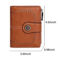 thumbnail image 2 of Small Wallet for Women Leather Bifold Card Holder RFID Blocking with Zipper Coin Pocket, 2 of 7