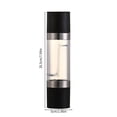 thumbnail image 3 of Double Head Pepper Grinder Set | 2-in-1 Adjustable Coarse & Fine Ceramic Mill | 7.99" Acrylic Refillable Salt & Pepper Shaker | 191g Lightweight Kitchen Essential | Black & White, 3 of 7