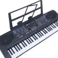 thumbnail image 3 of Manufacturer Direct 61-Key Electronic Piano for Kids 4-6, Multifunctional Music Toy with Microphone & Steel Piano Sounds, Child-Friendly Design, Export-Quality Musical Instrument (MQ-6160 Black +, 3 of 5