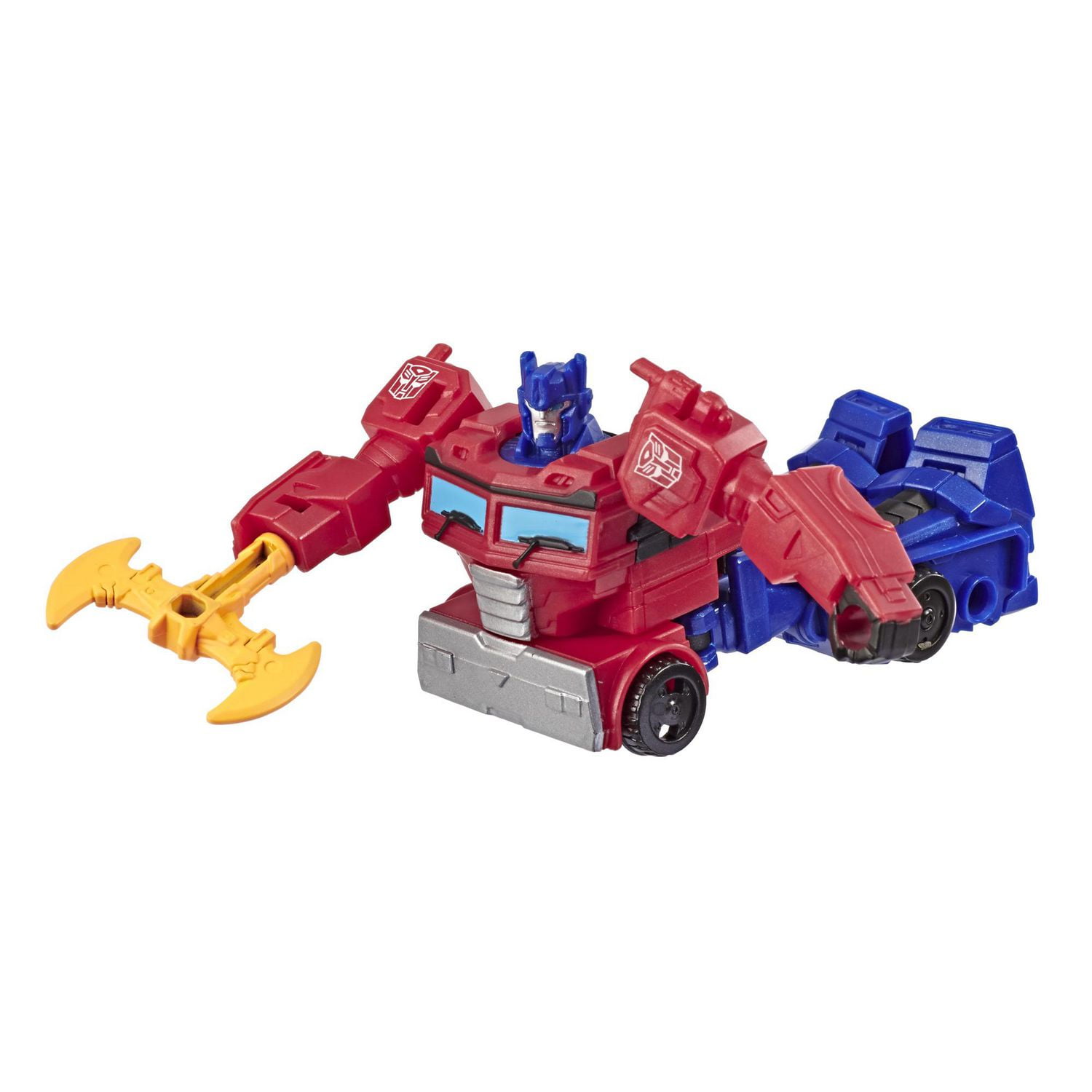 Transformers Bumblebee Cyberverse Adventures, figurine Action Attackers Optimus Prime de 9,5 cm, classe Éclaireur, avec attaque Energon Axe