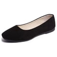 thumbnail image 3 of Femmes Filles Unies Grande Taille à Enfiler Plates Peu Profondes Confort Décontractées Chaussures Simples, 3 of 9
