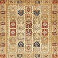 thumbnail image 1 of Ahgly Company Tapis d'Intérieur Carrés Abstraits Rouges Abstraits pour Aire, 8 Pieds Carré, 1 of 6