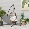 thumbnail image 2 of Outsunny Support de Chaise Hamac, Support de Chaise Suspendue en Acier Seulement avec Porte-Gobelet, 2 of 10