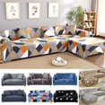 thumbnail image 3 of 2024 2 Seaters Printed Loveseat Sofa Covers Stretch Elastic Couch Slipcover Protector Removable Washable for Dining Room， Feathers, 3 of 6