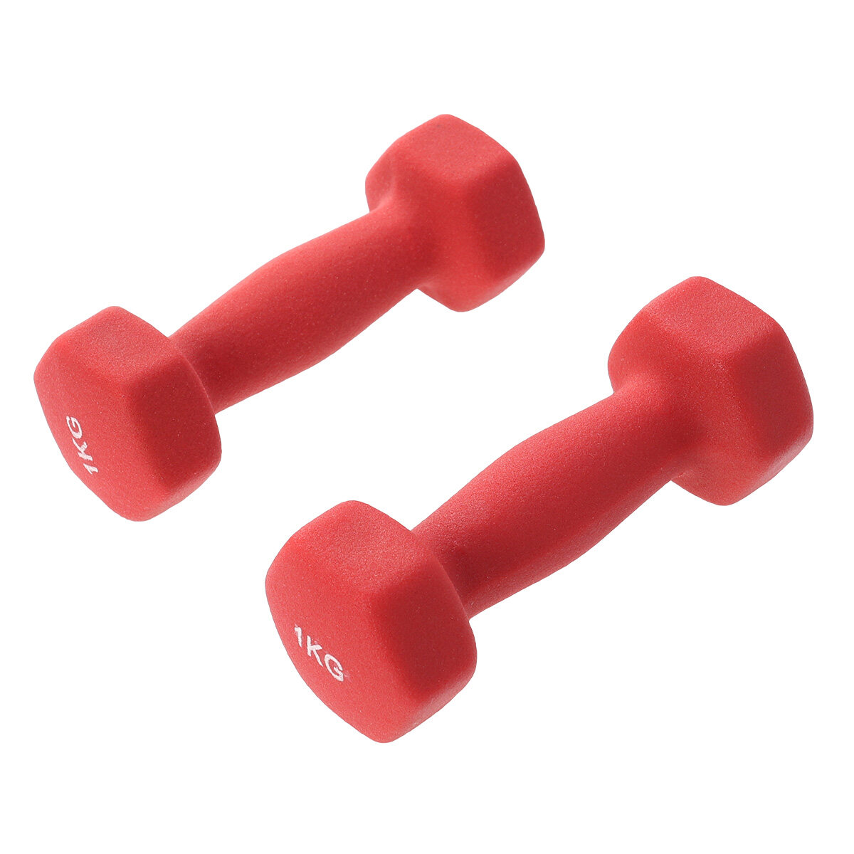 HAMPPLIES Workout Dumbbell For Women With Neoprene Coating Pink 2Pcs