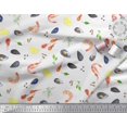thumbnail image 2 of Soimoi Cotton Poplin Fabric Gemstone,Lemon Slice & Prawns Food Decor Fabric Printed Yard 56 Inch Wide, 2 of 3