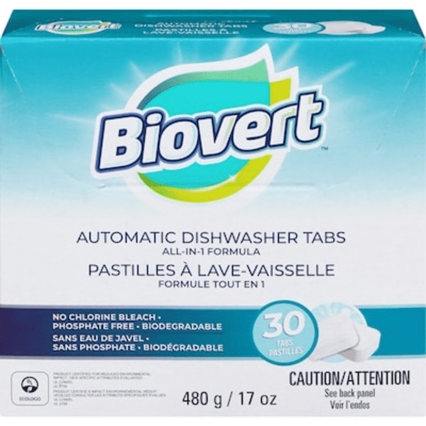 Biovert Pastilles pour Lave-Vaisselle Automatique Tout-en-un