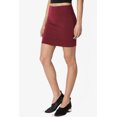 thumbnail image 4 of Jupe Tube Double Couche Taille Haute en Coton Extensible Basique pour Femmes, 4 of 7