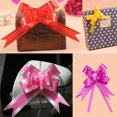 thumbnail image 4 of Unatoiry 10 Pieces Bow Pull Decor Festive Packing Lightweight Hand-Pulled Flower Wedding Birthday Christmas Holiday Accessory Rose/Rose Red 1Set, 4 of 6