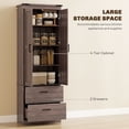 thumbnail image 4 of HOMCOM 67" Tall Kitchen Pantry Cabinet with Adjustable Shelves, 4 of 10