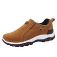 thumbnail image 1 of Kcodviy Men's Simple and Able Sneaker Shoes Men Casual Round Head Solid Color Sneaker Rack for Men Bedroom with Light Lightweight Breathable Soft Bottom Flannel Casual Sports Shoes, 1 of 4