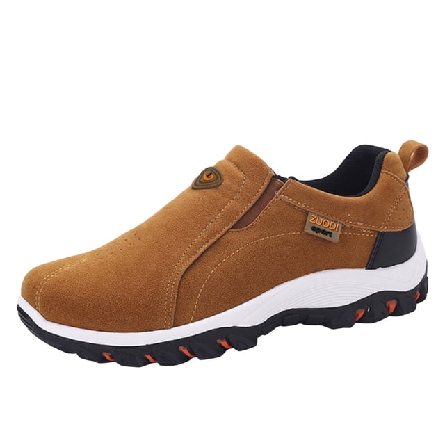 Kcodviy Men's Simple and Able Sneaker Shoes Men Casual Round Head Solid Color Sneaker Rack for Men Bedroom with Light Lightweight Breathable Soft Bottom Flannel Casual Sports Shoes