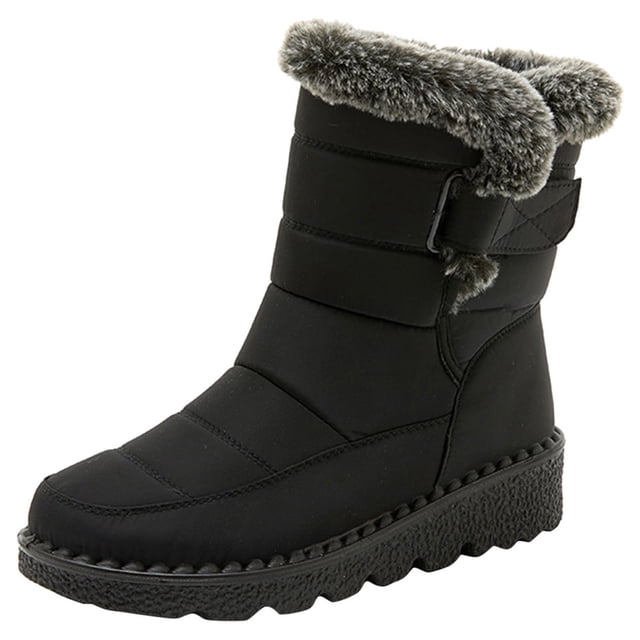 Bottes d'Hiver pour Femmes, Mode, Confortables, Extérieur, Mi-Longues, Chaussures pour Temps Froid, Randonnée et Aventure