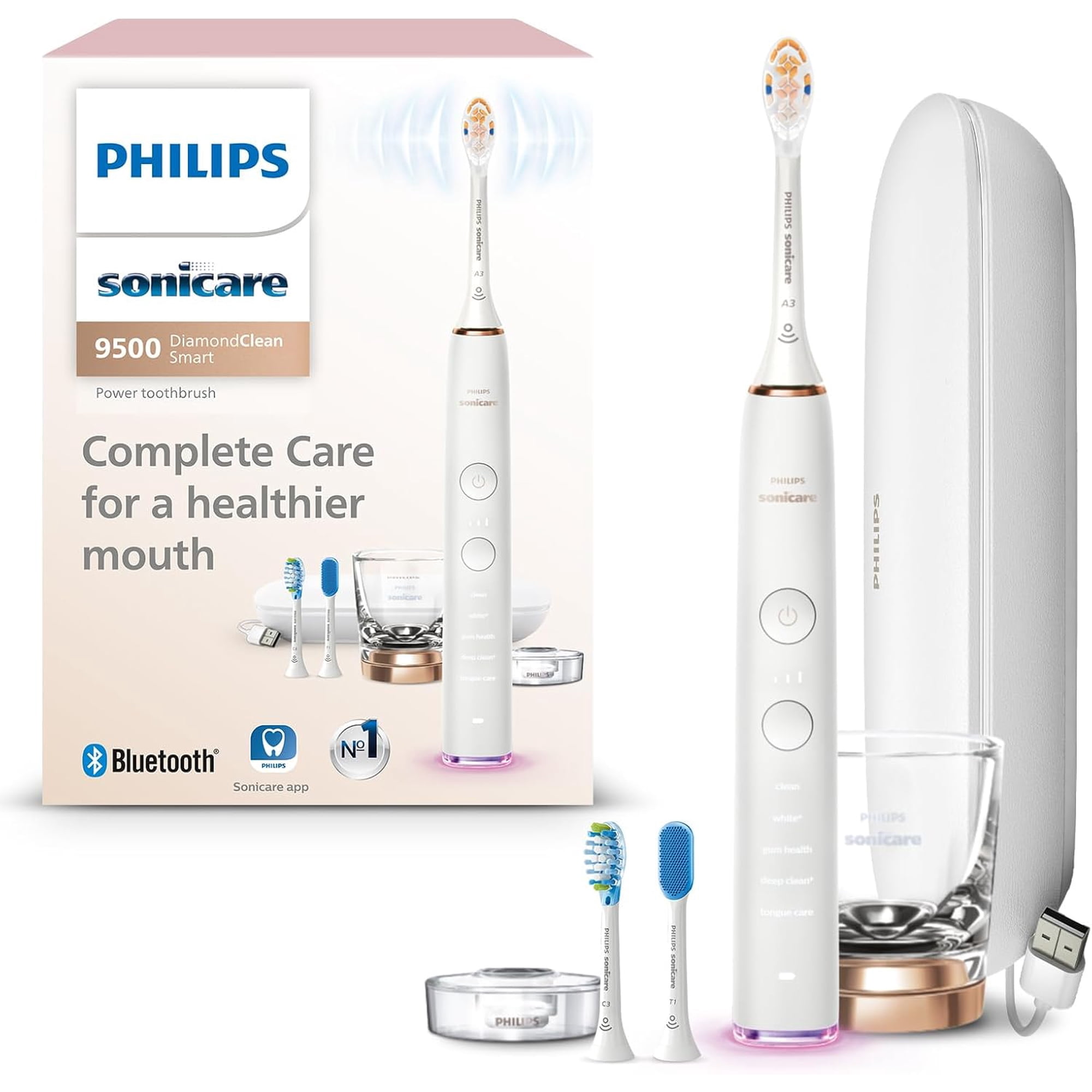 Philips Sonicare DiamondClean Smart 9500 Electric Toothbrush