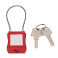thumbnail image 3 of Kit de Verrouillage, Câble de Verrouillage Robuste Compact Isolant Durable 85mm avec 2 Clés pour Gestion d'Entreprise Rouge, 3 of 8