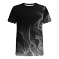 thumbnail image 5 of Qertyioot T-shirt à Manches Courtes Imprimé pour Hommes Col Rond Mode Décontractée Manches Courtes Liquidation, 5 of 5