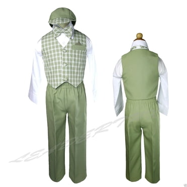 Costume de Mariage Formel pour Bébé Garçon, Vert Sauge, Taille : S,m,L,TG,2T,3T,4T