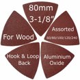 thumbnail image 2 of XXGO 105 Pcs Oscillating Multi Tool Sanding Pads Kits 2 Pcs Triangle Sanding Pads 3 Pcs Finger Sanding Pads 100 Pcs Multi Tool Sandpaper for Wood Sanding XG3105, 2 of 8