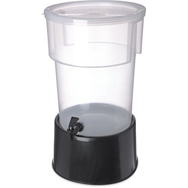 Carlisle 222903 Break-Resistant Beverage Dispenser with Base, 5 Gallon, Clear