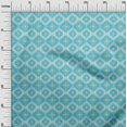thumbnail image 3 of oneOone Viscose Chiffon Light Blue Fabric Asian Ikat Craft Projects Decor Fabric Printed By The Yard 42 Inch Wide, 3 of 4