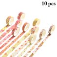 thumbnail image 2 of Craft Tape Colorful DIY 10 Rolls Decorative 6.56ft Masking Tape Planner Tape, 2 of 10