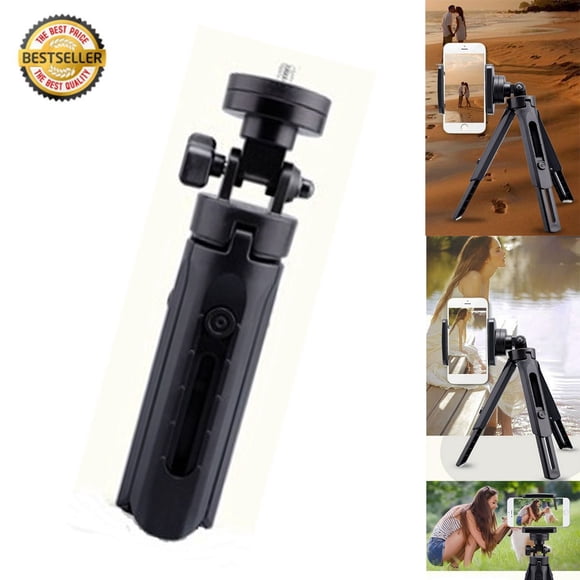 Cell Phone Camera Holder Tripod Stand with 360°Rotation Platform & Extension / Support de trépied de support de caméra de téléphone portable avec plate-forme et extension de rotat