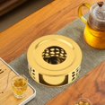 thumbnail image 3 of DOLITY Circular Tea Teapot Light Warmer Stainless Steel Coffee Pots Candle Holder Stand Gold, 3 of 8