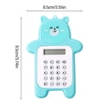 thumbnail image 2 of PEONAVET Bear Calculator Cute Bear Calculator, Basic Button Battery Powered, Handheld Calculator Schools and Can Choose, Yellow, Blue, Cyan and Brown., 2 of 2