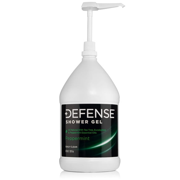 Defense Soap Gel Douche Menthe Poivrée pour le Corps 1 Gallon (128 Fl Oz)
