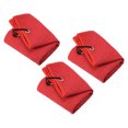 thumbnail image 1 of Unique Bargains 16'x16' Golf Towels Tri Fold Waffle Pattern Towels Soft Fiber with D Clip Red 3 Pack, 1 of 6